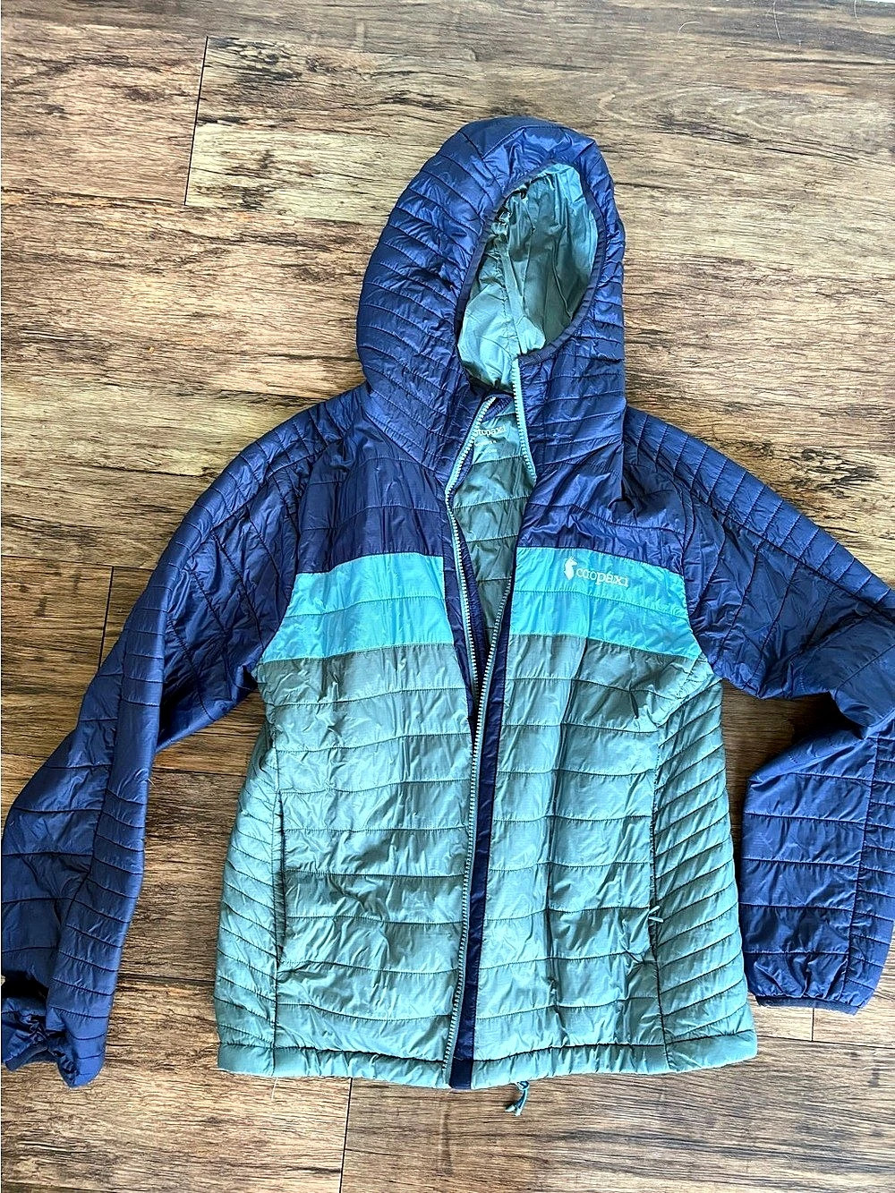 Cotopaxi Teca Calido Hooded Jacket Blue & Gray